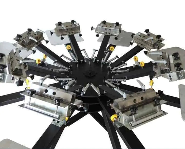 OCTO (8/8) 8 COLOUR 8 STATION Floor Standing Micro Registration Art2Silkscreen