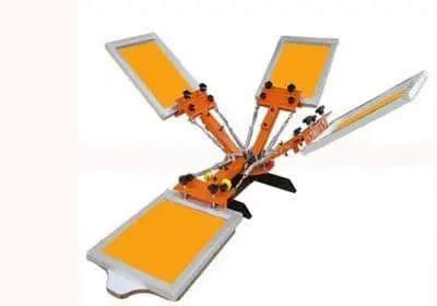 screen printing press 4 colour carousel
