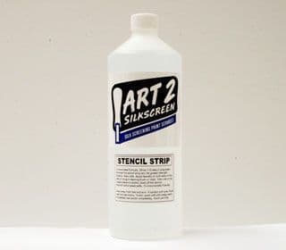 Screen printing stencil strip liquid remover